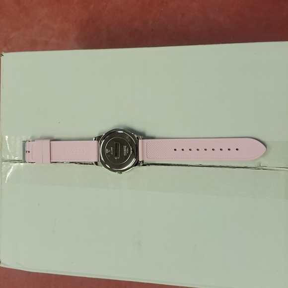 Guess Women's CRUSH Pink and Silver Stone Dial Watch - Picture 5 of 9